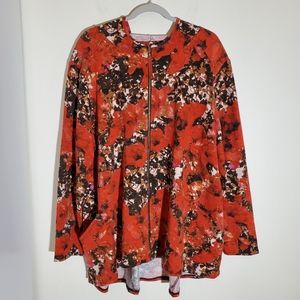 Logo Lounge Printed French Terry Lightweight Zipper Hoodie